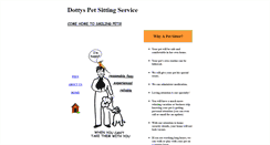 Desktop Screenshot of dottyspetsitting.com
