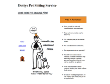Tablet Screenshot of dottyspetsitting.com